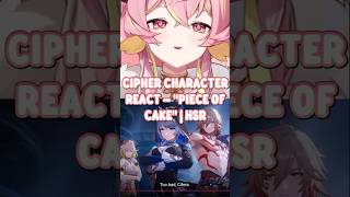 Yui lowkey wants to cosplay Cipher #shorts #vtuber #honkaistarrail