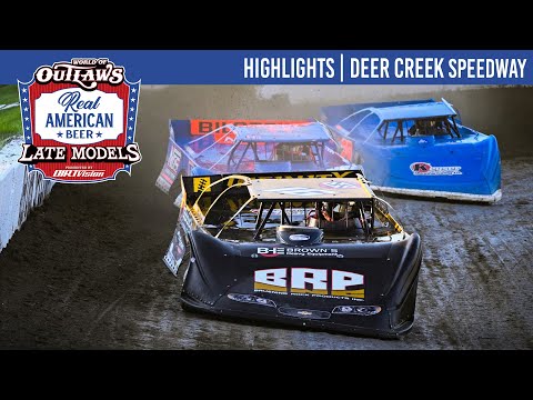 World of Outlaws Real American Beer Late Models | Deer Creek Speedway | July 3, 2025 | HIGHLIGHTS - dirt track racing video image