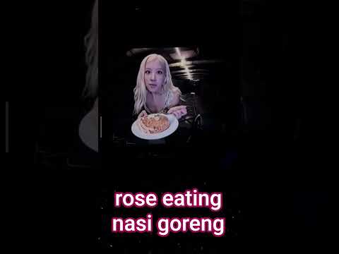rose eating nasi goreng #blackpink #jakarta #trending #tiktok #dance #kpop #happy #song #fypシ゚viral