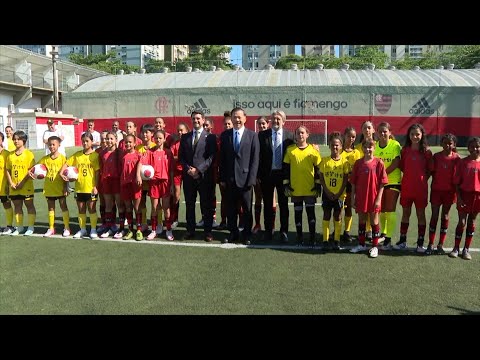 Chinese, Brazilian teens play football match in Rio de Janeiro