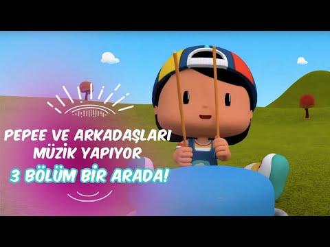 Pepee ve Arkadaşları Müzik Yapıyor 🎵 Leliko ve Pisi İle 3 Bölüm Bir Arada | Düşyeri