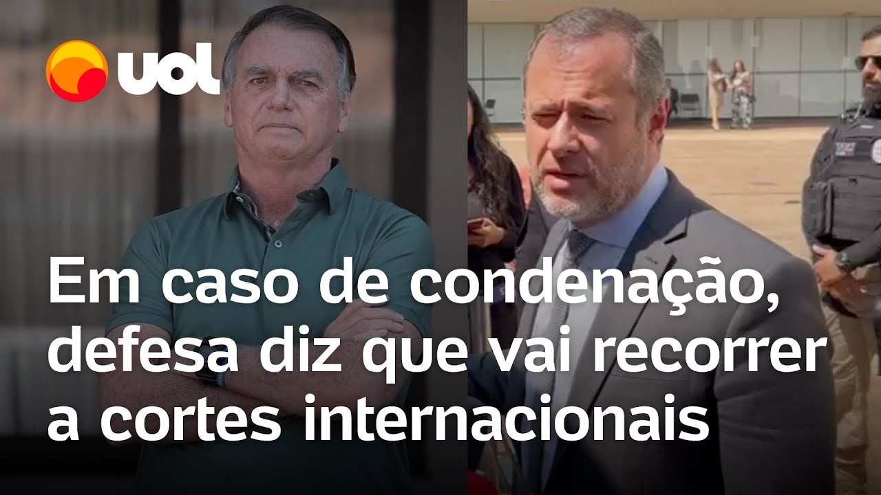 Defesa de Bolsonaro diz que vai recorrer a tribunais internacionais em caso de condenação no STF