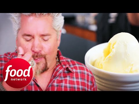"That Rocks The House" Guy Is Amazed By This Homemade Ice Cream | Diners Drive-Ins & Dives
