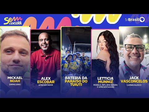 🔴 SEM CENSURA RECEBE ALEX ESCOBAR, LETTICIA MUNNIZ, MICKAEL NOAH, JACK VASCONCELOS