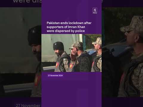 Pakistan ends lockdown after supporters of Imran Khan were dispersed by police