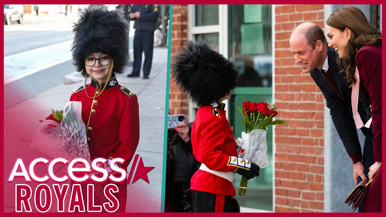 Kate Middleton & Prince William Meet Little Boy Dressed As Royal Guard