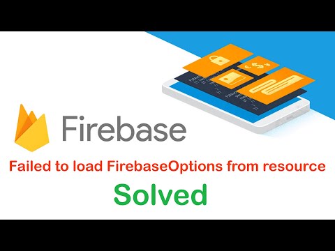 [Solved ] Failed to load FirebaseOptions from resource. Check that you have defined values.xml