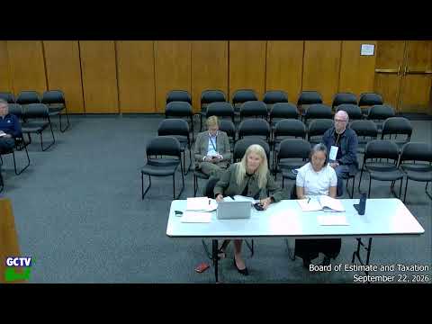 Board of Estimate & Taxation, September 22, 2026