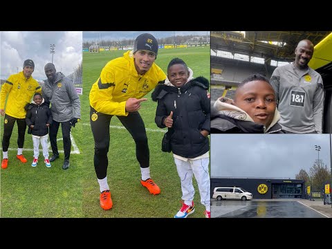 WOW🥰JUDE BELLINGHAM AND COACH OTTO ADDO TAKES  YAW DABO ON A TOUR AT BORUSSIA DORTMUND STADIUM