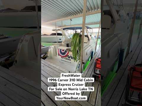 FreshWater - 1996 Carver 310 Express Cruiser For Sale on Norris Lake TN - Short/Teaser