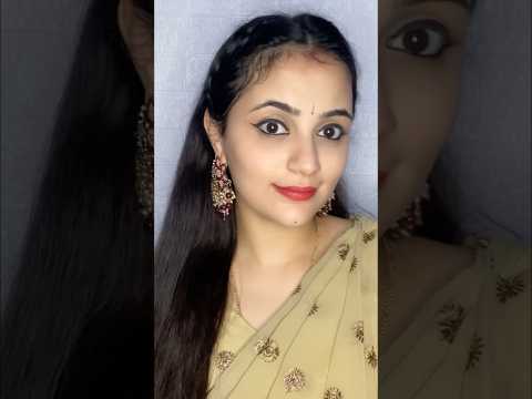 Easy Saree Hairstyle #explore #hairstyle #youtubeshorts #easy #saree #simple #quick #sareehairstyle