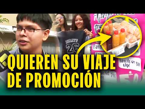 Escolares emprendedores venden desayuno fuera de local de votación