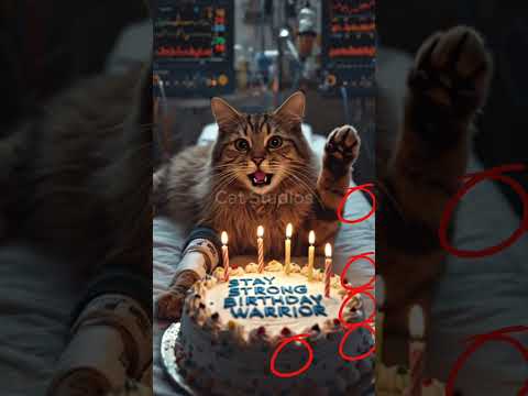 #happybirthday #funny #kitten #animalintelligence #kucing #cute #cat #cake #aicats #shorts #short #o