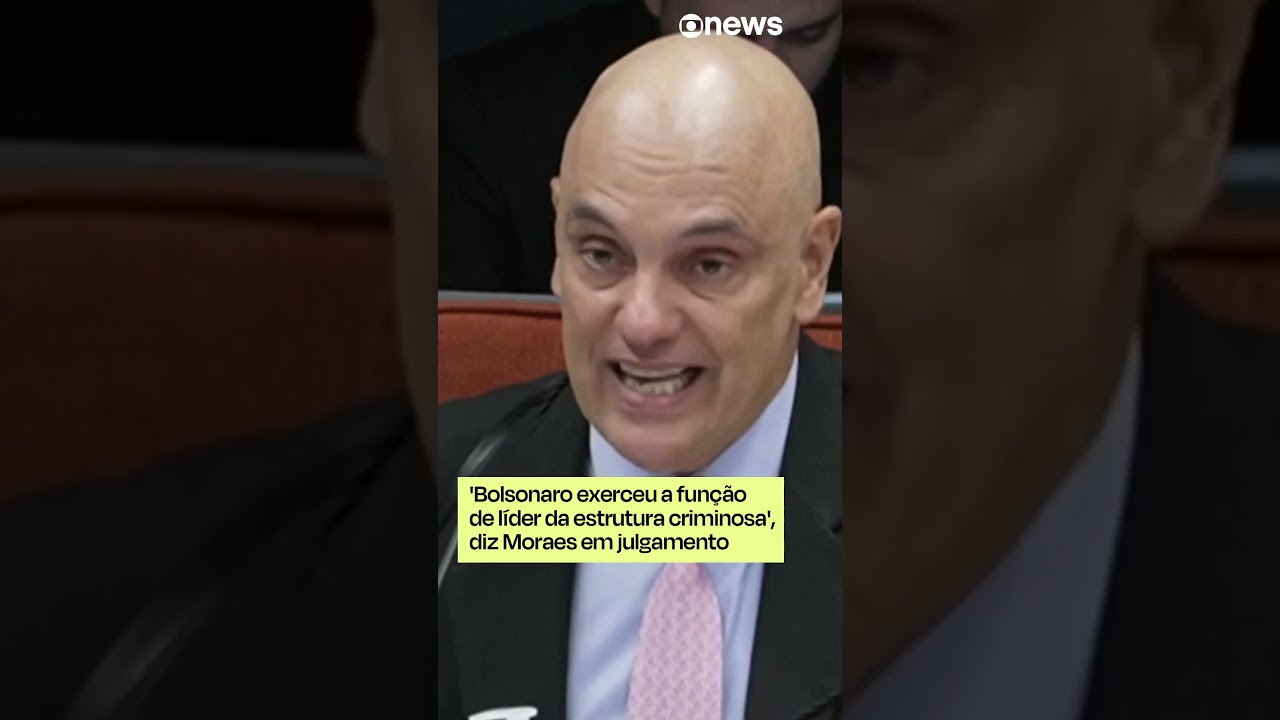 Bolsonaro exerceu a função de líder da estrutura criminosa diz Moraes em julgamento