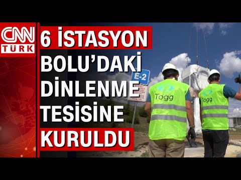 Yerli otomobil TOGG'un şarj istasyonları kuruluyor