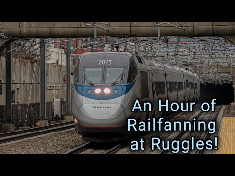 An hour of Railfanning at Ruggles!