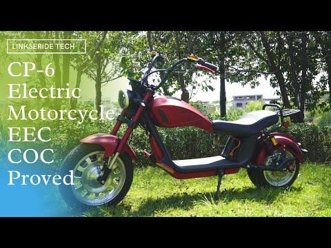 Linkseride CP 6 Electric Motorcycle EEC Proved Fat Tire Citycoco Scooter
