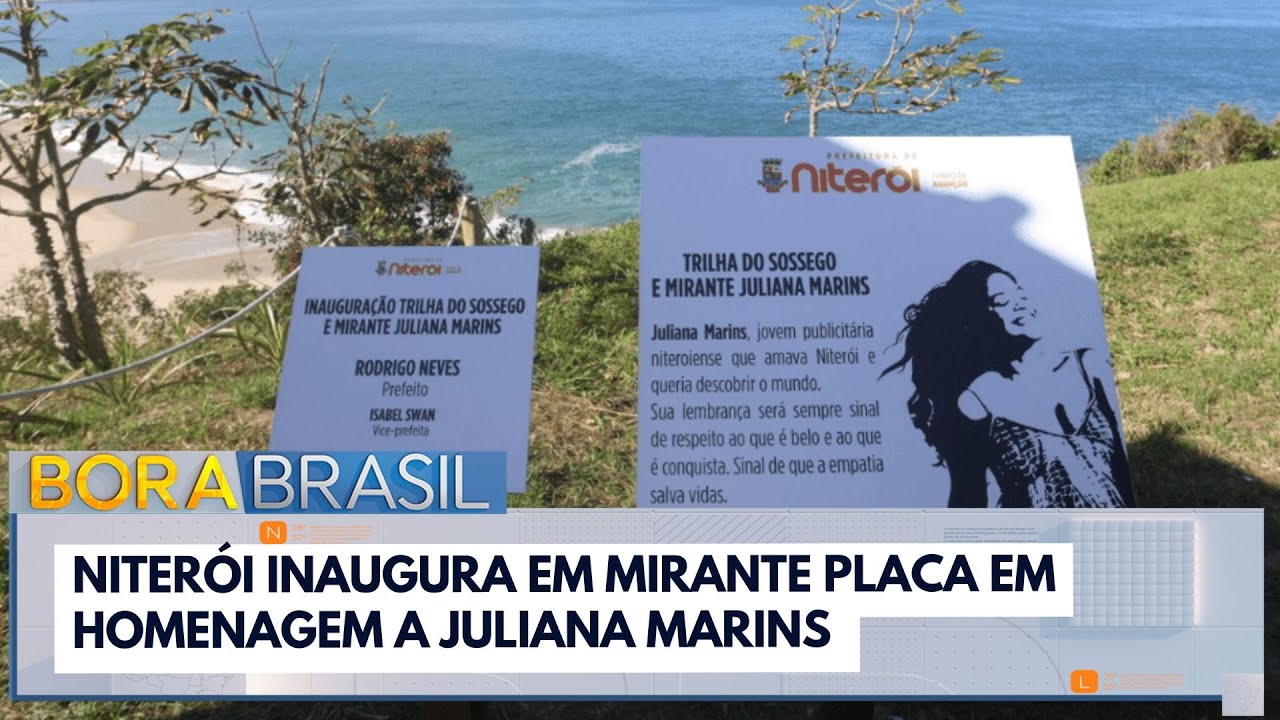 Niterói inaugura em mirante placa em homenagem a Juliana Marins