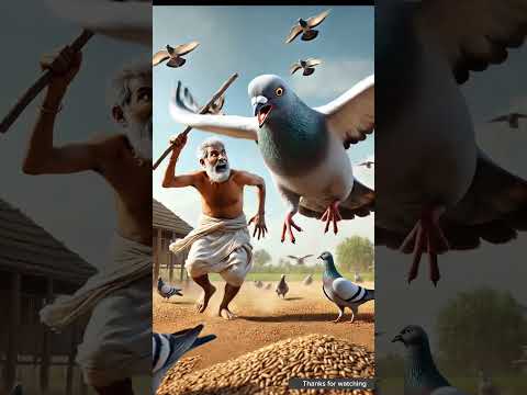 The Farmer’s Battle with the Giant Pigeon 🐦 | Epic AI Animation Short”