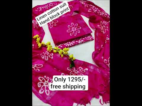 🌹only 1295/-🌹#cotton #linensuit #fashion #viral #trending #online #latest #seemafabricfashion
