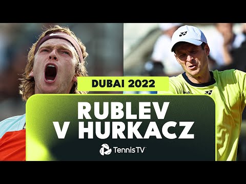 Hubert Hurkacz vs Andrey Rublev Dubai 2022 Highlights! | Dubai 2022