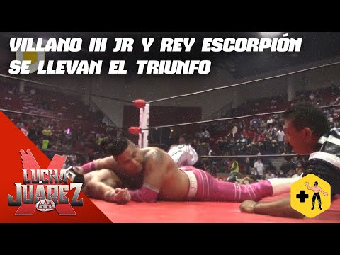 Rey Escorpión y Villano III Jr. vs Aéreo y Magno | Lucha Juárez
