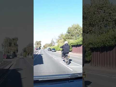 Motorcyclist Does a Wheelie As they Overtake in a 20mph zone #DashCam #Shorts #Driving