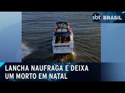 Naufrágio de lancha de turismo deixa um morto em Natal (RN) | SBT Brasil (31/05/24)