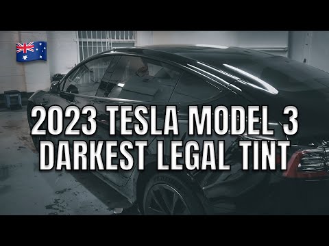 2023 Tesla Model 3 Darkest Legal Window Tinting in Sydney Australia