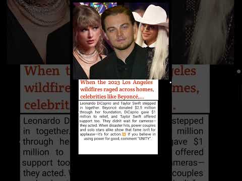 When Hollywood Stars United to Fight LA’s Wildfires 🌲🔥#shorts