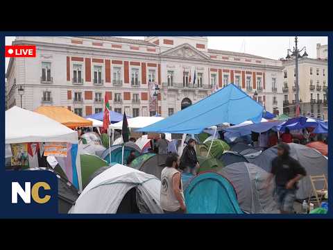 <strong>LIVE</strong>: Madrid Housing Protesters Camp at Puerta del <strong>Sol</strong> Over Evictions | AM1Z