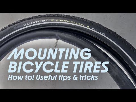 How to mount a bicycle tire with an inner tube - Get useful tips and tricks!