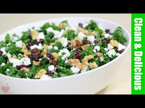 Kale and Cranberry Salad Recipe - Healthy Holiday - UCj0V0aG4LcdHmdPJ7aTtSCQ