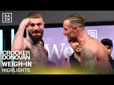 Lewis Crocker vs. Paddy Donovan 🏆 IBF World Welterweight Title 🏆 | WEIGH-IN HIGHLIGHTS
