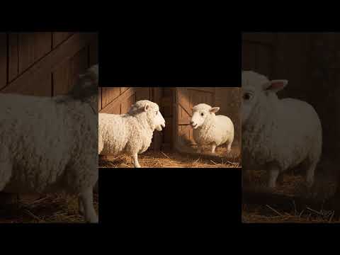 “Who’s That Sheep?! 😂🪞 Mirror Trouble for SheepyPoo”