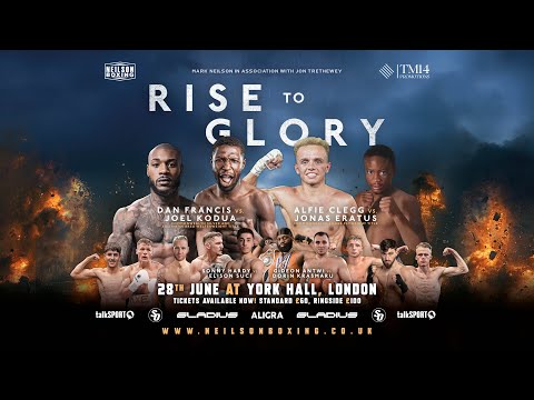 LIVE BOXING 🔴 Neilson Boxing & TM14 Promotions Present Rise To Glory | York Hall London
