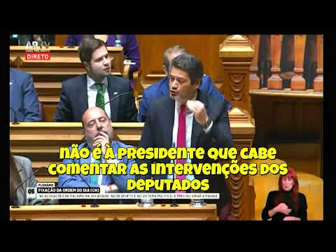 O 2º e último choque frontal entre a Presidente da Mesa e o CHEGA! Na íntegra. Sem comentários.
