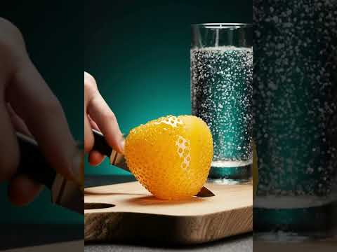 yellow strawberry slicing ASMR !!!!