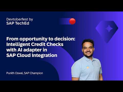 From opportunity to decision: Intelligent Credit Checks with AI Adapter in SAP Cloud Integration