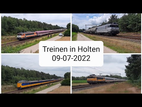 Treinen in Holten 09-07-2022 met Sommer-Strand-Holland-Express