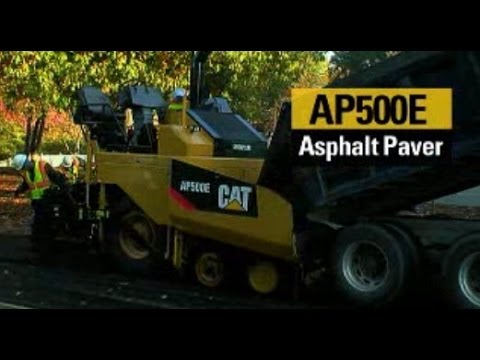 Learn about the Cat AP500E & AP555E asphalt paver