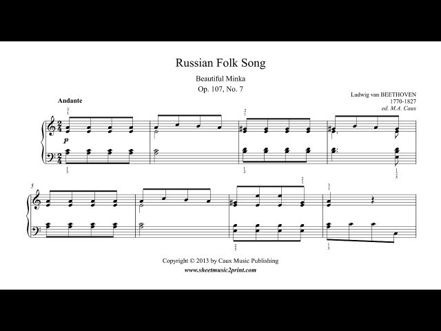 Minka: A Russian Folk Song