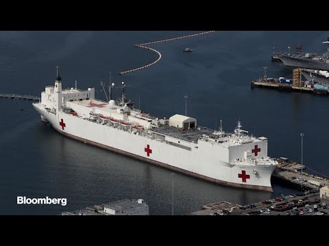 U.S. Navy Hospital Ship Prepares for Los Angeles Relief Effort