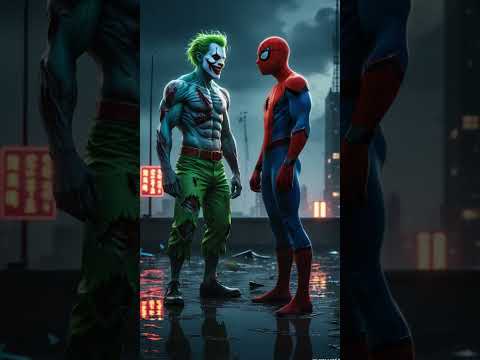 "Zombie Joker vs Spider-Man: Ultimate Showdown in the Sky"
