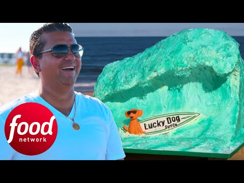 Buddy Makes A Surf Themed Cake For A Beach Party | Cake Boss