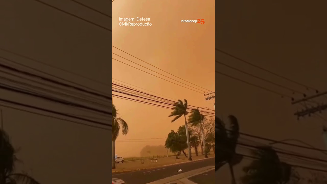 Vento forte arranca caixas dágua em Araçatuba interior de São Paulo