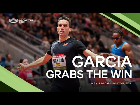 Impressive world indoor champion Mariano Garcia 🇪🇸 wins the men's 800m | World Indoor Tour 2023