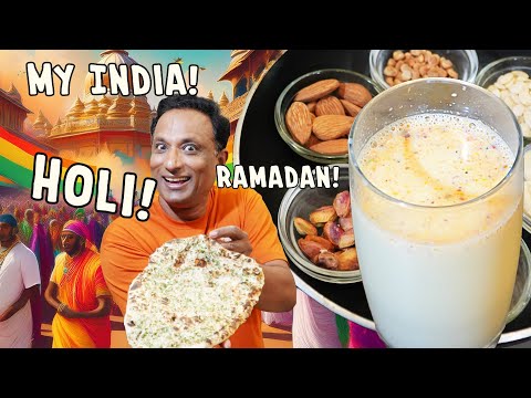 Happy Holi and Ramadan in My India, enjoy with the special drink and my favourite Paneer recipe