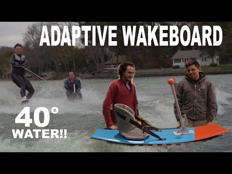MAKING and TESTING an adaptive wakeboard in the FREEZING COLD!!