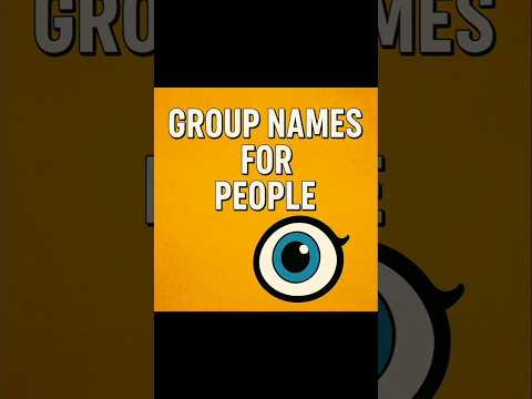 Group Names For People #english #learningenglish #gypsyexplorer